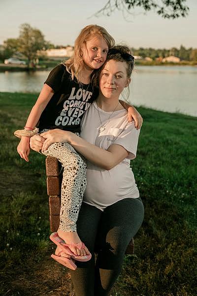 Ann with her mother, Ashlyn Harrell. Pyles and Harrell share 50-50 custody of Ann.